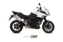 MIVV Slip-on, Oval Titanium, Standard Exhaust For Triumph Tiger 1050 Sport 2013-2016