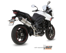MIVV Slip-on, Oval Titanium, Standard Exhaust For Triumph Tiger 1050 Sport 2013-2016