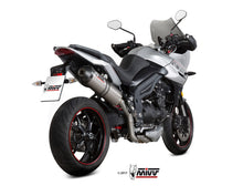 MIVV Slip-on, Oval Titanium, Standard Exhaust For Triumph Tiger 1050 Sport 2017-2020