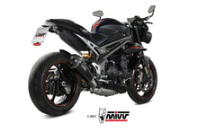 MIVV Slip-on, Delta Race Black, Standard Exhaust For Triumph Speed Triple R / S / RS 2018-2020