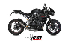 MIVV Slip-on, X-M5 Titanium, Standard Exhaust For Triumph Speed Triple R / S / RS 2018-2020