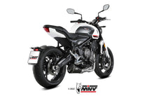 MIVV Full System 3x1, Delta Race Black, Standard Exhaust For Triumph Trident 660 2021-2022