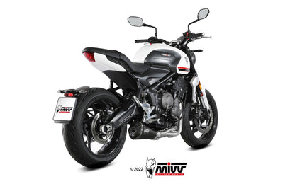 MIVV Full System 3x1, Delta Race Black, Standard Exhaust For Triumph Trident 660 2021-2022