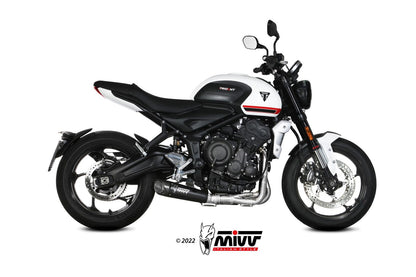 MIVV Full System 3x1, X-M5 Black, Standard Exhaust For Triumph Trident 660 2021-2022