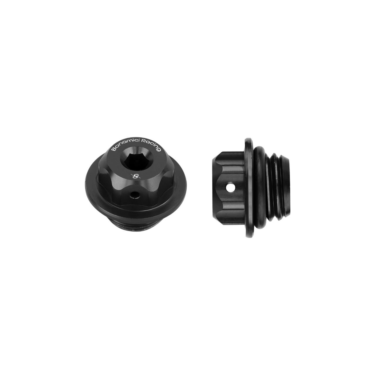 Bonamici Racing Aluminum Oil Caps - M20x2.5 for the Kawasaki Ninja 250/400, Z650/Z800/Z900/Z1000 2014-2015