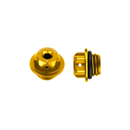 Bonamici Racing Aluminum Oil Caps - M20x2.5 for the Kawasaki Ninja 250/400, Z650/Z800/Z900/Z1000 2014-2015