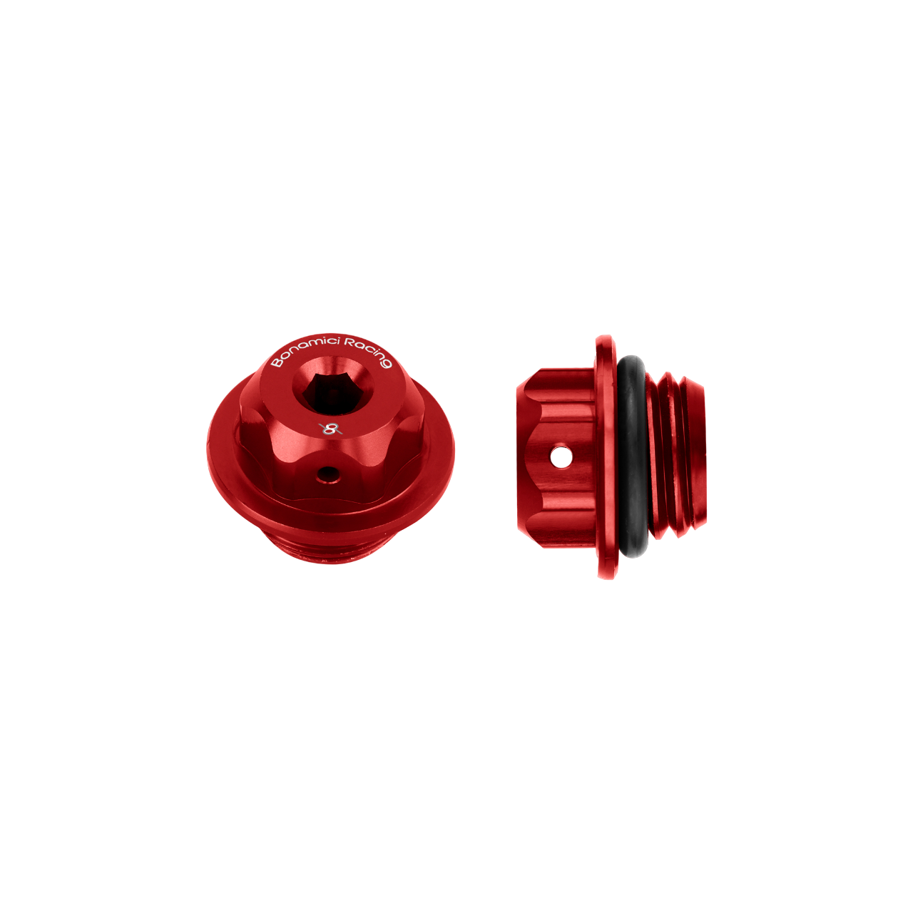 Bonamici Racing Aluminum Oil Caps - M20x2.5 for the Kawasaki Ninja 250/400, Z650/Z800/Z900/Z1000 2014-2015