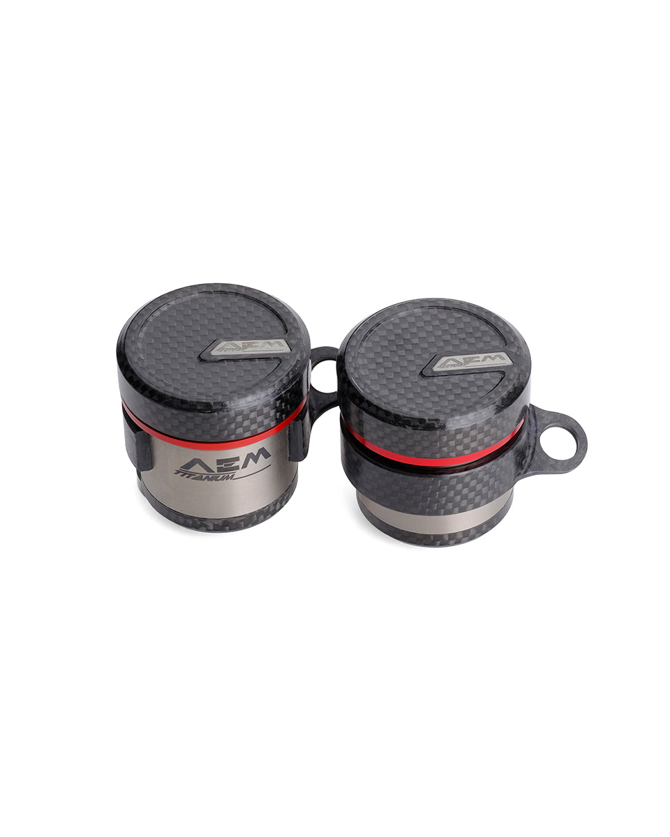 AEM FACTORY - TITANIUM & CARBON FIBER INTEGRATED RESERVOIR FLUID TANKS FOR BREMBO RCS MASTER CYLINDERS
