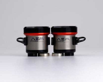 AEM FACTORY - TITANIUM INTEGRATED RESERVOIR FLUID TANKS FOR BREMBO RCS MASTER CYLINDERS
