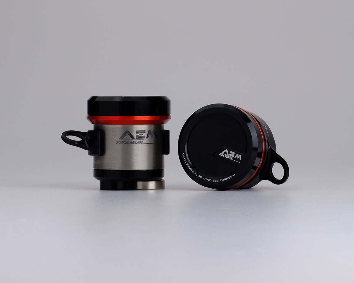 AEM FACTORY - TITANIUM INTEGRATED RESERVOIR FLUID TANKS FOR BREMBO RCS MASTER CYLINDERS