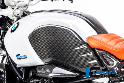 Ilmberger Carbon Tank Cover, Left Side Carbon for the BMW R Nine T / Scrambler '14-17, Racer 2017 / R Nine T Urban GS 2016