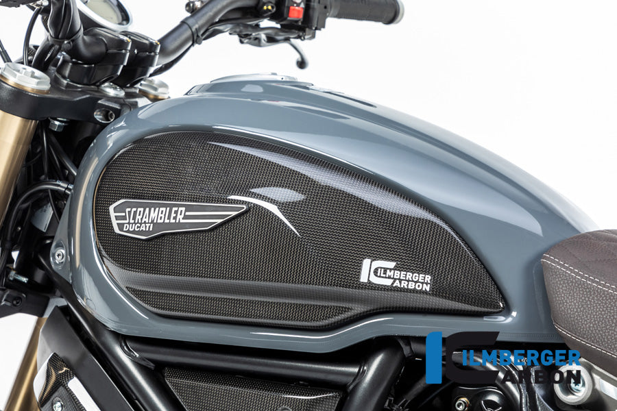 Ilmberger Carbon Tank Cover, Left Surface for the Ducati Scrambler 1100 '17