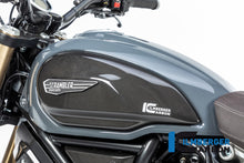Ilmberger Carbon Tank Cover, Left Surface for the Ducati Scrambler 1100 '17