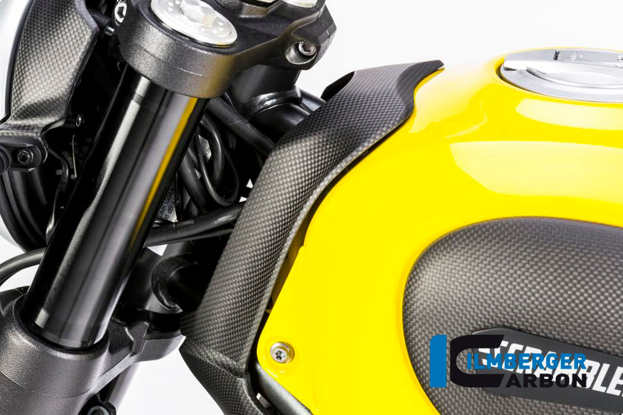 Ilmberger Carbon Upper Tank Cover for the Ducati Scrambler Icon / Scrambler Full Throttle '14-25 / Scrambler Classic '14-20 ETC