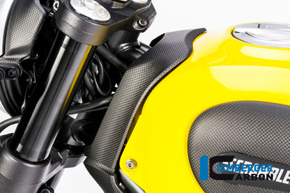 Ilmberger Carbon Upper Tank Cover for the Ducati Scrambler Icon / Scrambler Full Throttle '14-25 / Scrambler Classic '14-20 ETC