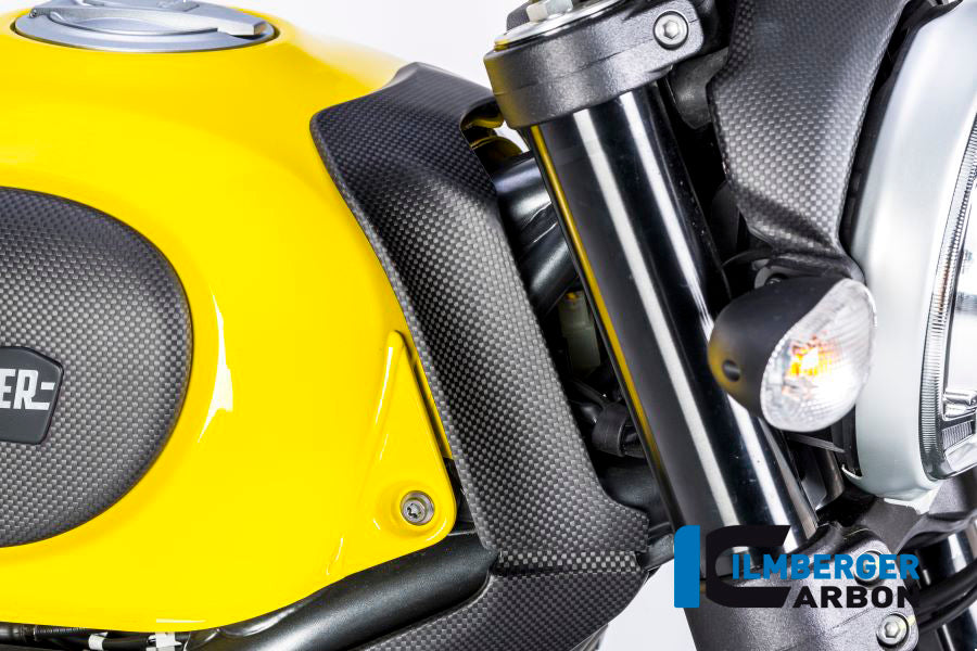 Ilmberger Carbon Upper Tank Cover for the Ducati Scrambler Icon / Scrambler Full Throttle '14-25 / Scrambler Classic '14-20 ETC