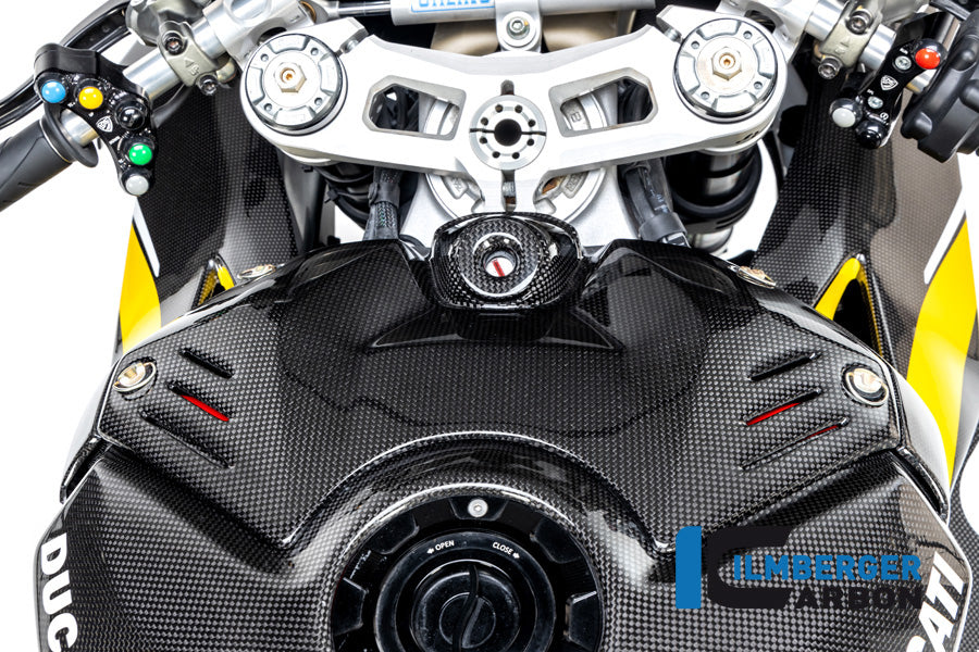 Ilmberger Carbon Upper Tank Cover Racing for the Ducati Panigale V4 / V4 S '20-22 / V4 R Racing '19-21