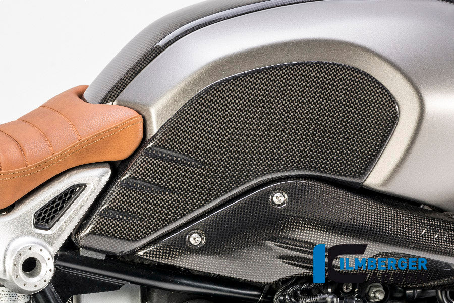 Ilmberger Carbon Tank Cover, Right Side Carbon for the BMW R Nine T / Scrambler '14-17, Racer 2017 / R Nine T Urban GS 2016