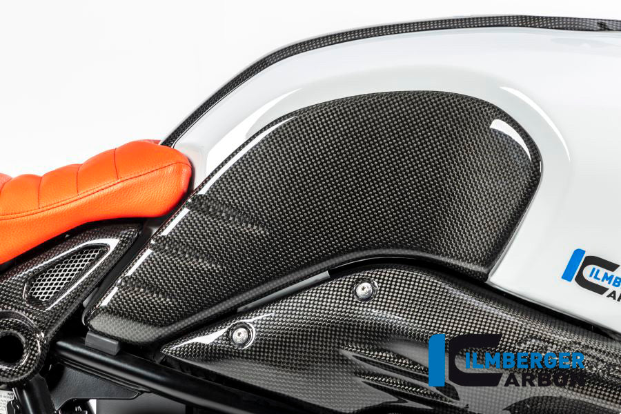 Ilmberger Carbon Tank Cover, Right Side Carbon for the BMW R Nine T / Scrambler '14-17, Racer 2017 / R Nine T Urban GS 2016