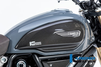 Ilmberger Carbon Tank Cover, Right Surface for the Ducati Scrambler 1100 '17