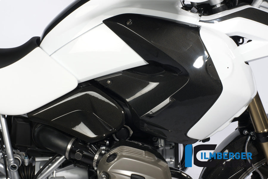 Ilmberger Carbon Tank Side Cover (Set) from 08, Carbon for the BMW R 1200 GS 2008-2012