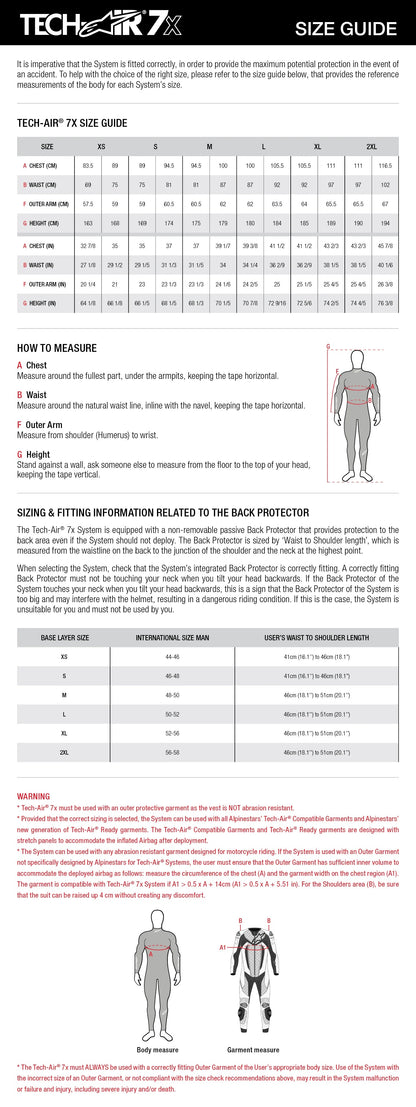 Alpinestars Tech-Air 7X Stand Alone Airbag System