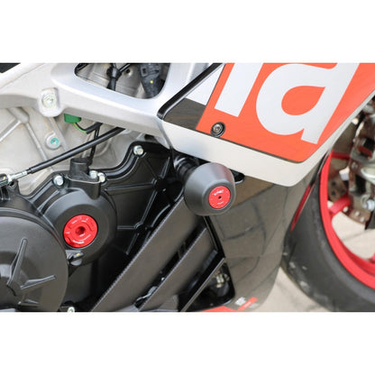 CNC Racing Frame sliders for 2015+ Aprilia RSV4 / Tuono V4 models - NO CUT