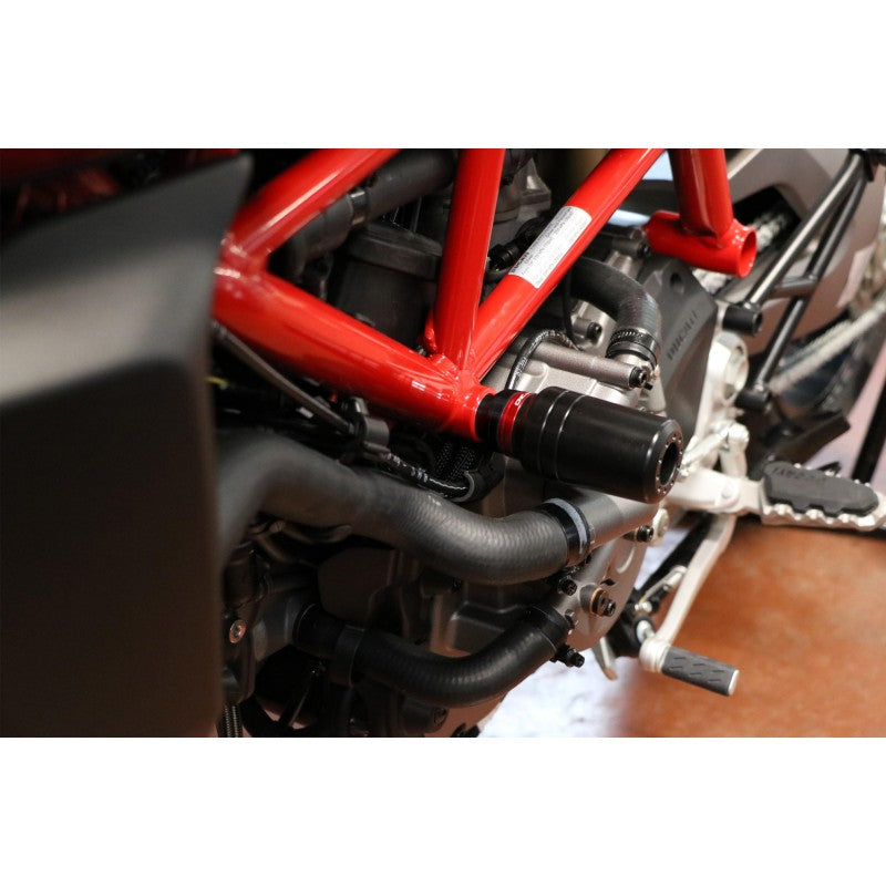 CNC Racing Machined Delrin Frame Slider Kit for the Ducati Hypermotard 950 / SP and DesertX