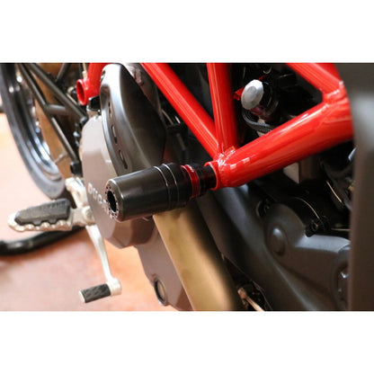 CNC Racing Machined Delrin Frame Slider Kit for the Ducati Hypermotard 950 / SP and DesertX
