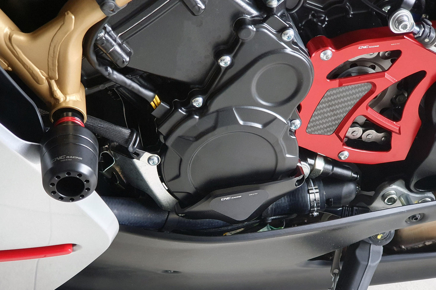 CNC Racing Machined Delrin Frame Slider Kit for the MV Agusta Superveloce 800