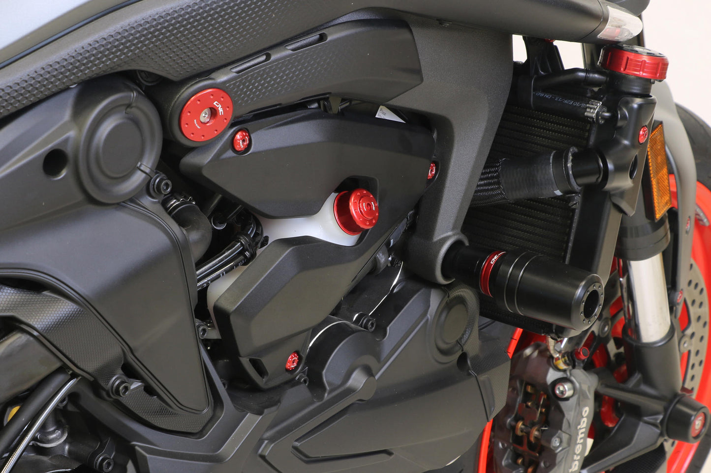 CNC Racing Machined Delrin Frame Slider Kit for the Ducati Monster 937