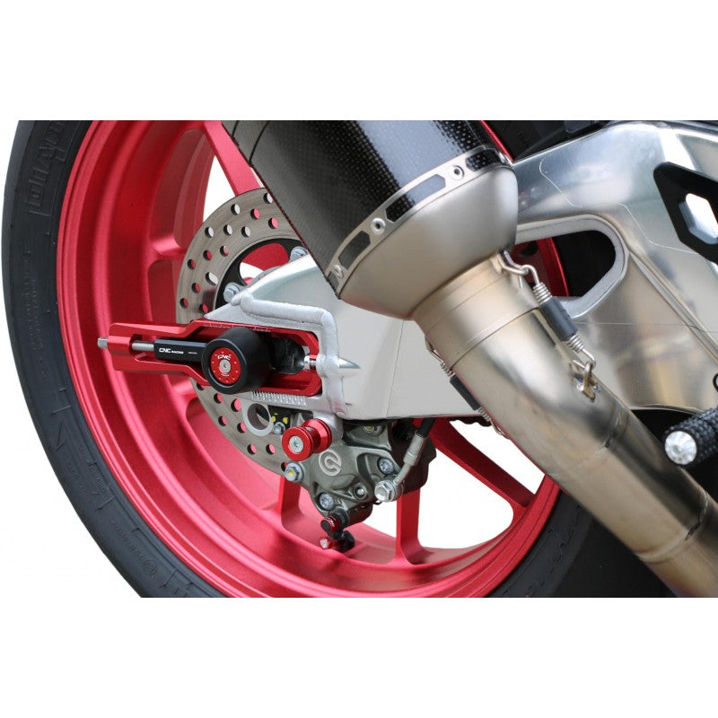 CNC Racing Chain and Rear Axle Adjusters for Aprilia RSV4 / Tuono V4 models (2009-2020)