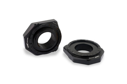 CNC Racing Billet Chain Adjuster Blocks for the Ducati DesertX, Multistrada V4, 1200 / 1260 Enduro, 950, V2, and Panigale 899 / 959