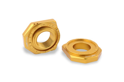 CNC Racing Billet Chain Adjuster Blocks for the Ducati DesertX, Multistrada V4, 1200 / 1260 Enduro, 950, V2, and Panigale 899 / 959