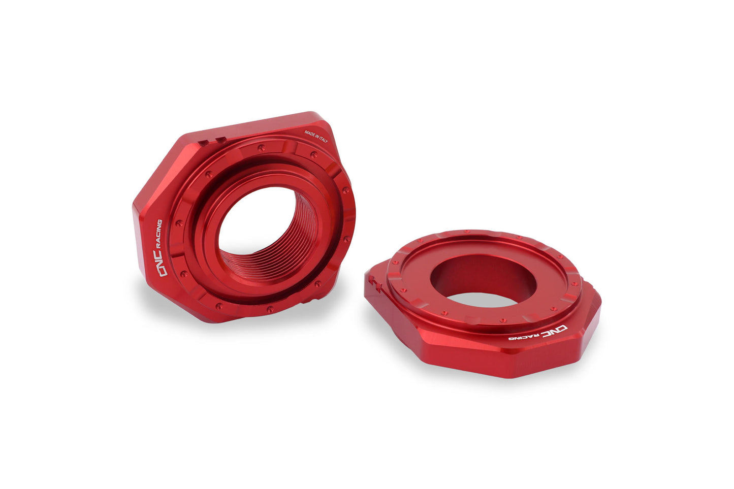 CNC Racing Billet Chain Adjuster Blocks for the Ducati DesertX, Multistrada V4, 1200 / 1260 Enduro, 950, V2, and Panigale 899 / 959