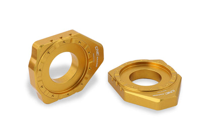 CNC Racing Billet Chain Adjuster Blocks for the Ducati Monster 937, Panigale / Streetfighter / Multistrada V2 (2025+) & Hypermotard 698 Mono