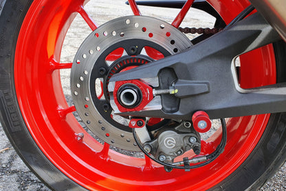 CNC Racing Billet Chain Adjuster Blocks for the Ducati Monster 937, Multistrada V2 (2025+) & Hypermotard 698 Mono