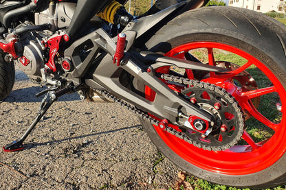 CNC Racing Billet Chain Adjuster Blocks for the Ducati Monster 937, Multistrada V2 (2025+) & Hypermotard 698 Mono