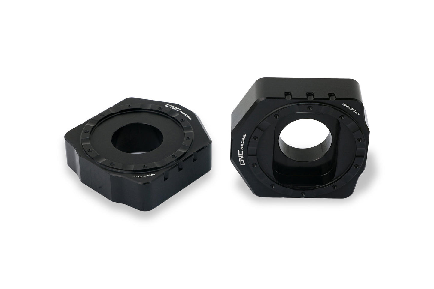 CNC Racing Billet Chain Adjuster Blocks for the Aprilia RS 660 / Tuono 660