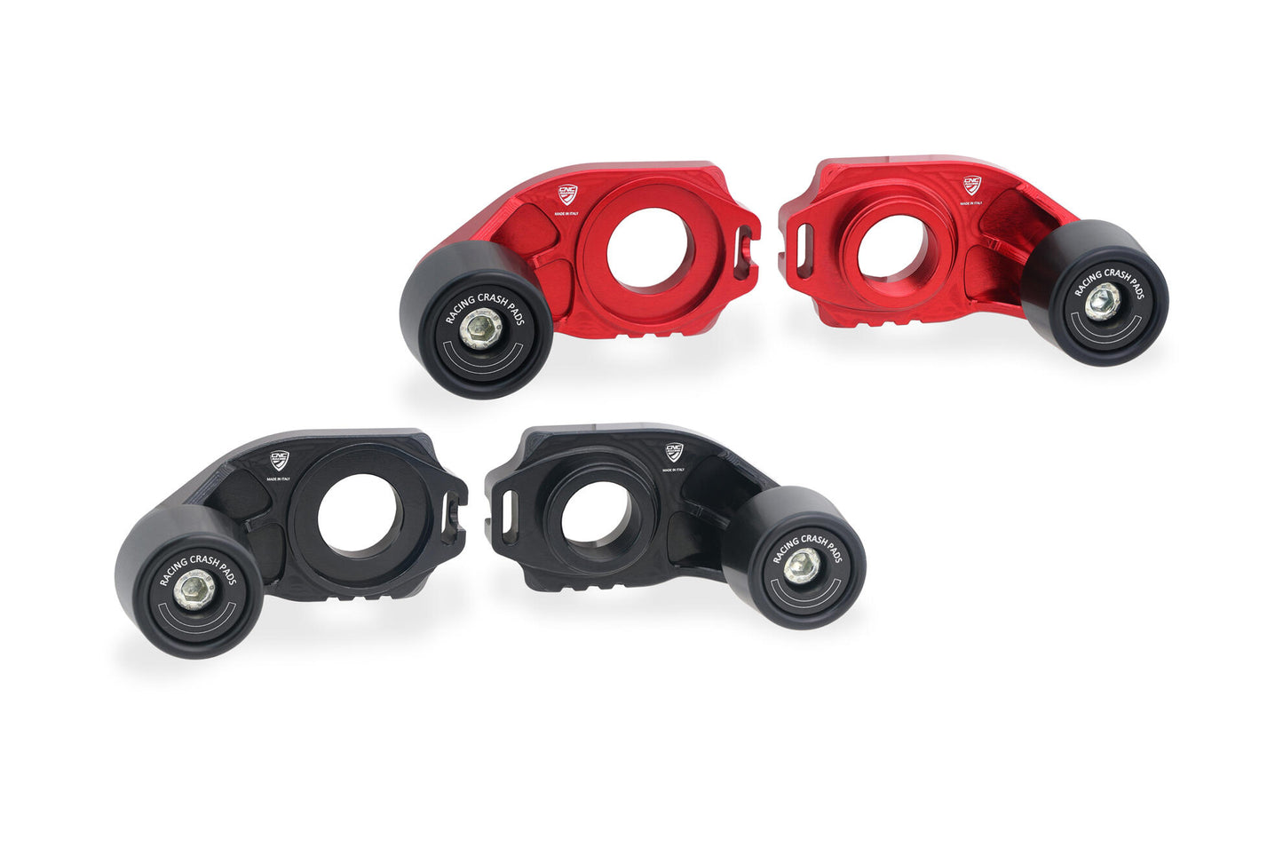 CNC Racing Billet Chain Adjuster Blocks With Sliders for the Ducati Monster 937 and Hypermotard 698 Mono