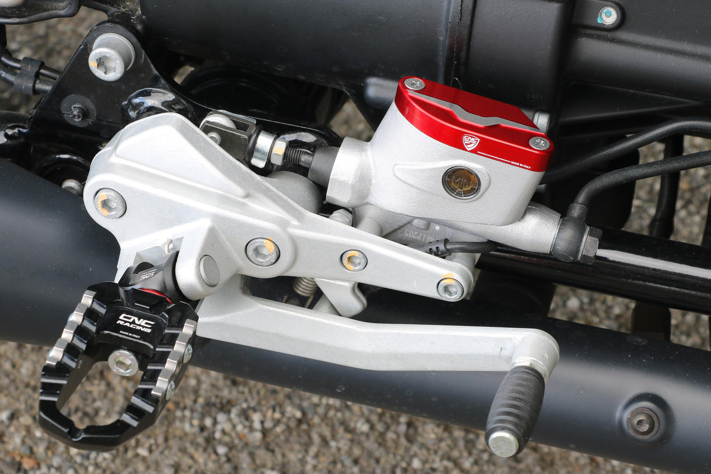 CNC Racing Rear Brake Reservoir Cap for Moto Guzzi V7 (2019+)