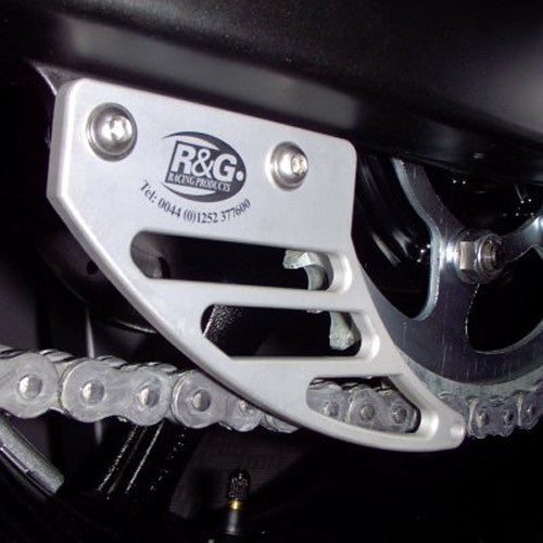 R&G Racing Silver Toe Chain Guard for Triumph Daytona 675 '06-'12  Street Triple '08-'12  Street Triple R '08-'12 & Yamaha YZF R6 '03-'05