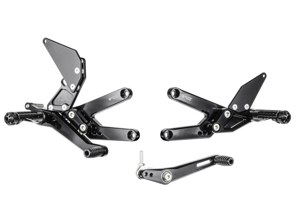 Bonamici Racing Aluminium Rearsets for the Triumph Daytona 675 2003-2019