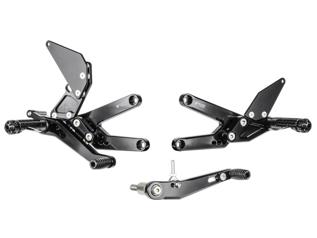 Bonamici Racing Aluminium Rearsets for the Triumph Daytona 675R 2013-2017