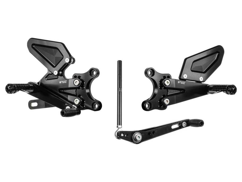 Bonamici Racing Aluminium Rearsets for the Triumph Street Triple 765 S 2017-2020 / Street Triple 765 R/RS 2017-2023