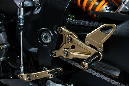 Bonamici Racing Aluminium Rearsets for the Triumph Speed Triple 1200 RR 2022-2023