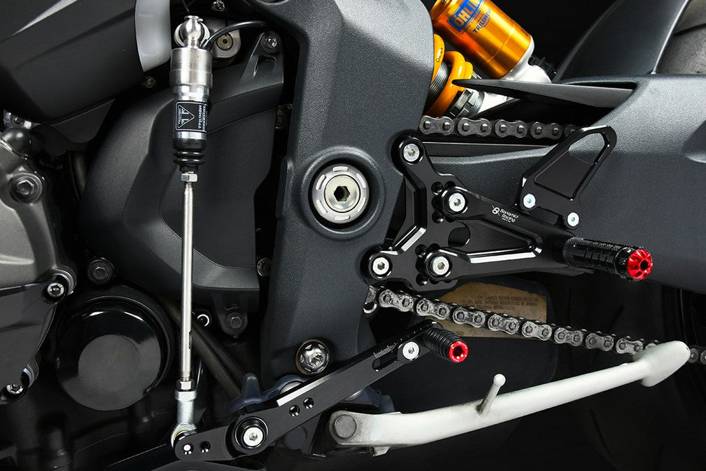 Bonamici Racing Aluminium Rearsets for the Triumph Speed Triple 1200 RS 2022-2023
