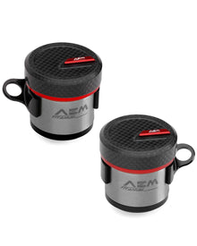 AEM FACTORY - Carbon Fiber Cap Upgrade for AEM Reservoirs (Titanium and Aluminum!)