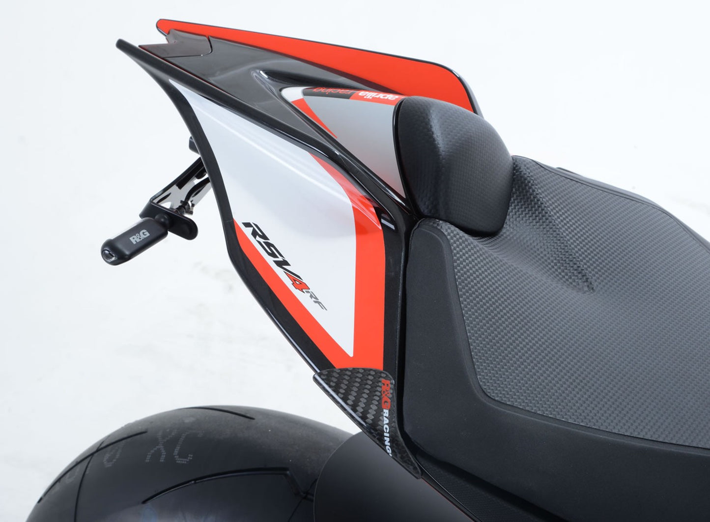 R&G Racing Tail Sliders (Gloss Finish) for the Aprilia RSV4/RR '15-'22 / RSV4 RF/RSV4 1100 Factory '19-'20 / Tuono V4 1100 RR/Factory '15-'20