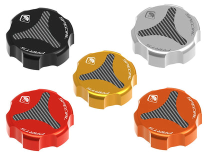DBK Special Parts (Ducabike) Billet Rear Brake Reservoir Cap for Ducati (except Diavel and 2015+ Multistrada) and Clutch